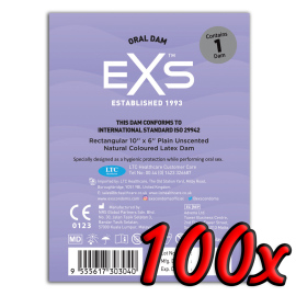 EXS Oral Dam Natural 100ks