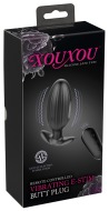 XouXou Remote Controlled Vibrating E-Stim Butt Plug - cena, porovnanie