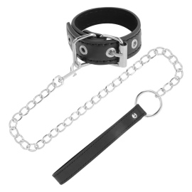 Darkness Black Penis Belt with Leash