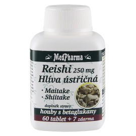 MedPharma Reishi 250mg Hliva ustricová 67tbl