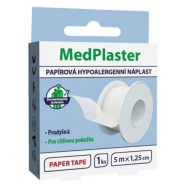 MedPharma MedPlaster Papierová náplasť 5mx1,25cm - cena, porovnanie