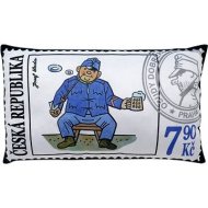 Moravská Ústředna Vankúš 43x25 cm Švejk, známka - cena, porovnanie