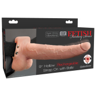 Fetish Fantasy 9" Hollow Rechargeable Strap-On - cena, porovnanie