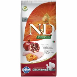 N&D Pumpkin Dog Adult M/L Chicken & Pomegranate 12kg