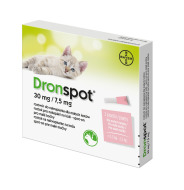 Bayer Dronspot 30mg/7.5mg malé mačky 2x0.35ml