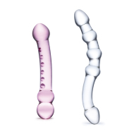 Gläs Double Pleasure Glass Dildo Set - cena, porovnanie