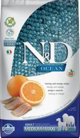 N&D OCEAN DOG Adult M/L Herring & Orange 2.5kg