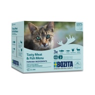 Bozita Pouch Multibox Meat & Fish Menu 12x85g - cena, porovnanie