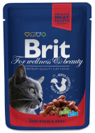 Brit Premium Cat Beef Stew & Peas 100g - cena, porovnanie