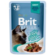 Brit Premium Cat Delicate Fillets in Gravy with Beef 85g - cena, porovnanie