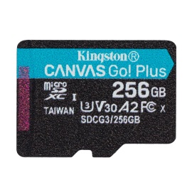 Kingston Micro SDXC Canvas Go! Plus A2 U3 256GB