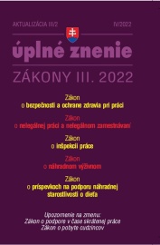 Aktualizácia III/2 2022 - BOZP, Inšpekcia práce, Nelegálne zamestnávanie