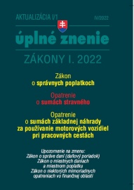 Aktualizácia I/1 / 2022 - daňové a účtovné zákony