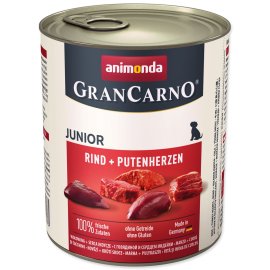 Animonda GRANCARNO Junior hovädzie a morčacie srdcia 800g