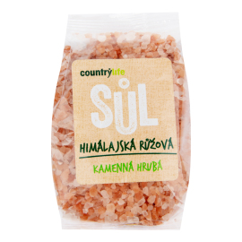 Country Life Soľ himalájska ružová hrubá 500g