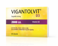 Merck Vigantolvit D3 2000 IU 60tbl - cena, porovnanie