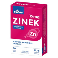 Vitar Zinok 15mg 90tbl - cena, porovnanie