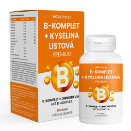 Movit B-Komplet + Kyselina listová PREMIUM 90tbl