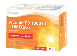 Noventis Vitamín D3 1000 IU + Omega-3 60tbl