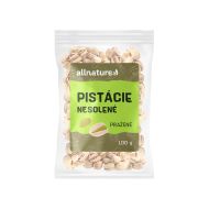 Allnature Pistácie pražené nesolené 100g - cena, porovnanie