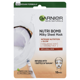 Garnier Nutri Bomb + Glow Milky Tissue Mask 1ks