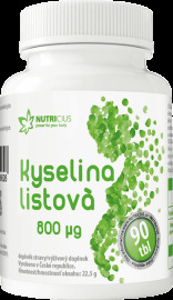 Nutricius Kyselina listová 800mcg 90tbl