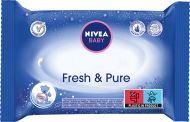 Nivea Baby Wipes Fresh&Pure 63ks - cena, porovnanie