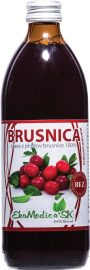 Ekomedica Brusnica 100% šťava 1000ml