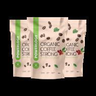 Powerlogy Organic Coffee Strong 3x900g - cena, porovnanie