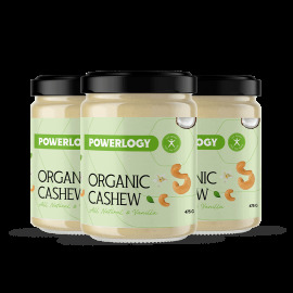 Powerlogy Organic Cashew Cream 3x475g