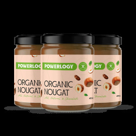 Powerlogy Organic Nougat Cream 3x475g