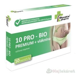 Slovakiapharm 10 PRO - BIO PREMIUM + vláknina 10tbl