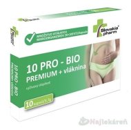 Slovakiapharm 10 PRO - BIO PREMIUM + vláknina 10tbl - cena, porovnanie