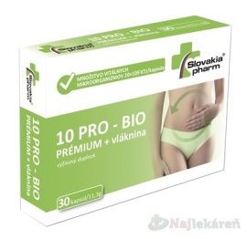 Slovakiapharm 10 PRO - BIO PREMIUM + vláknina 30tbl