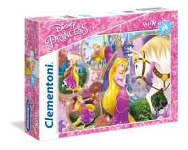 Clementoni Puzzle Disney princezny: Na vlásku MAXI 24