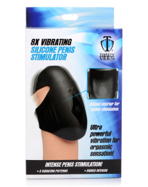 Trinity Men 8X Vibrating Silicone Penis Sleeve