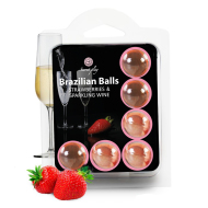 Secret Play Brazilian Balls Strawberry & Sparkling Wine 6 pack - cena, porovnanie
