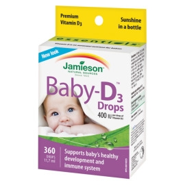 Jamieson Baby-D3 Vitamín D3 400 IU kapky 11.7ml