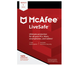 McAfee LiveSafe na 12 měsíců (1 zařízení)