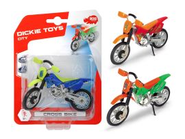 Dickie Motocykel Cross Bike, 3 druhy, 12 cm