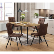 Idea Jedálenský stôl BERGEN + 4 stoličky BERGEN - cena, porovnanie