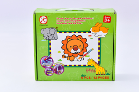Mac Toys Vyfarbovacie puzzle zvieratá