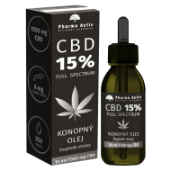 Pharma Activ Konopný olej CBD 15% 1500mg 10ml - cena, porovnanie