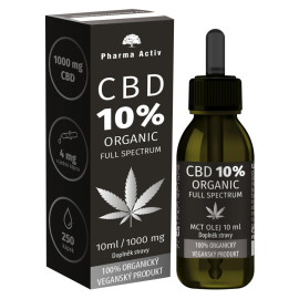 Pharma Activ CBD 10% ORGANIC 1000mg Full Spectrum 10ml