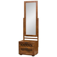 LakŠmi-indickynabytok.sk Toaletný stolík so zrkadlom Mira 50x175x40 - cena, porovnanie