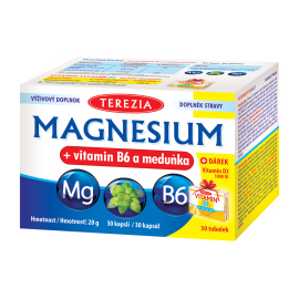 Terezia Company Company Magnesium + vitamin B6 + Vitamín D3 60tbl