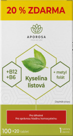Aporosa Kyselina listová + B12 + B6 120tbl