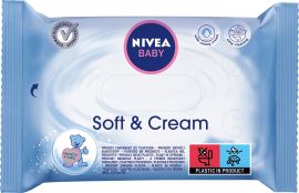 Nivea Baby Soft & Cream obrúsky 63ks