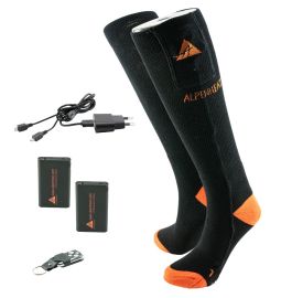 Alpenheat Vyhrievané ponožky FIRE-SOCKS bavlna s diaľkovým ovládaním