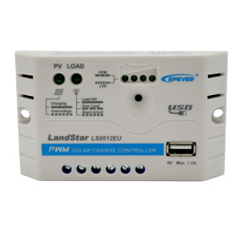Epsolar Regulátor nabíjania PWM LS0512EU 12V 5A s USB